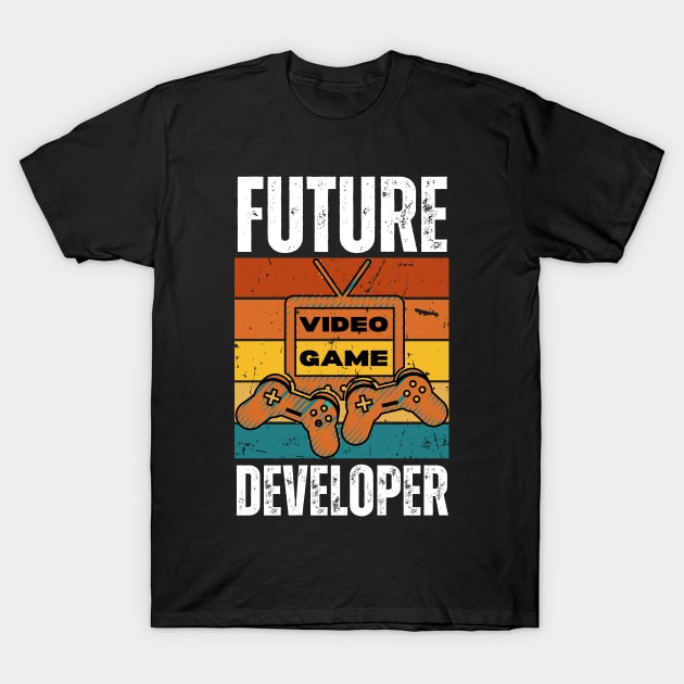 Future Video Game Developer T-Shirt by Quardilakoa